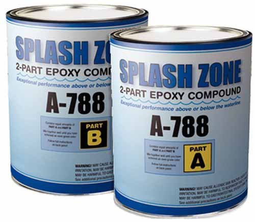 Pettit Splash Zone Compound Two-Component Epoxy, 2 Quart Kit
