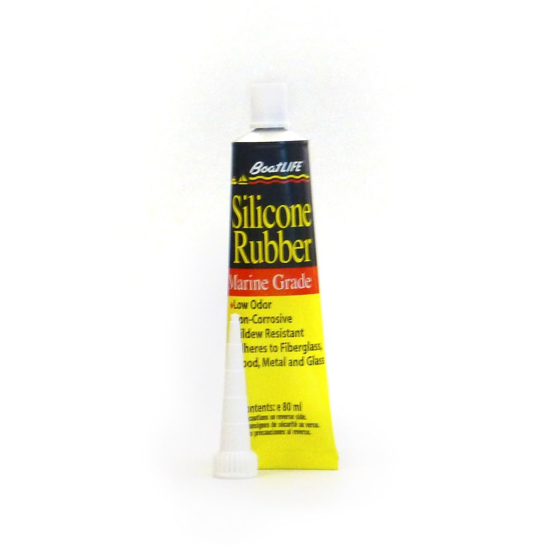 BoatLIFE Silicone Rubber Sealant - Marine Grade, Clear & White, 1 Oz to 10.6 Oz Cartridge