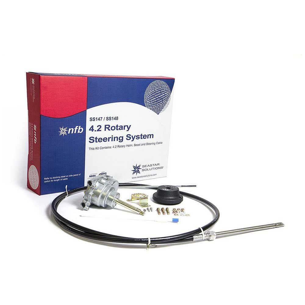 SeaStar SS14715 No Feedback Rotary Steering Kit, Single Cable, 15 Feet