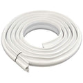 TACO Marine White Vinyl Dock Bumper, 1-1/2 Inch x 3-3/8 Inch x 6 Feet, Flexible Rub Rail