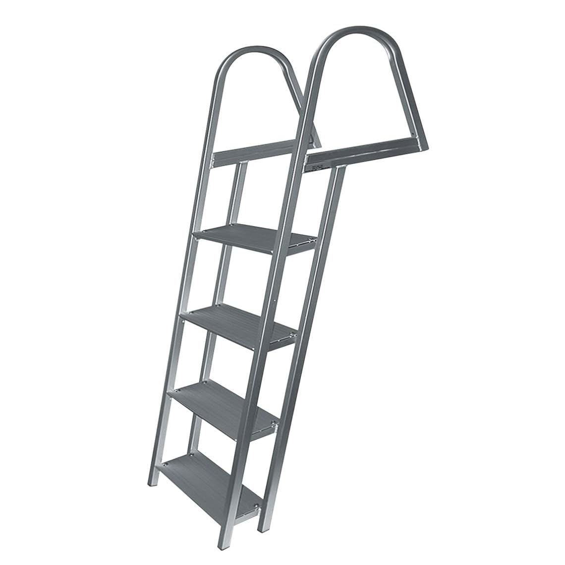 JIF Marine ASH 4-Step Anodized Aluminum Dock Ladder with Mounting Hardware