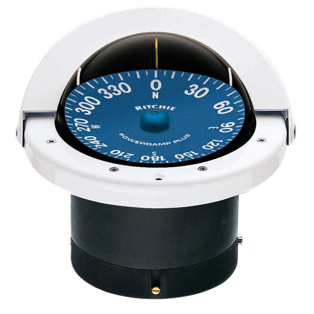 Ritchie SuperSport SS-2000 4-1/2 Inch Flush Mount Boat Compass, Available in Black and White Housings