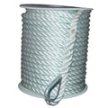 Aamstrand Anchor Line - 3 Strand Twisted Nylon Rope, White, 5/8" Diameter, Available in 250' and 300' Lengths