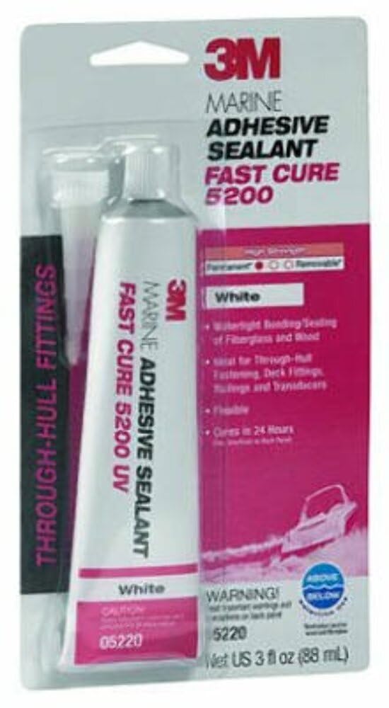 3M Marine Adhesive Sealant 5200 Fast Cure, White - Available in 3 oz Tube to 10 fl oz Cartridge