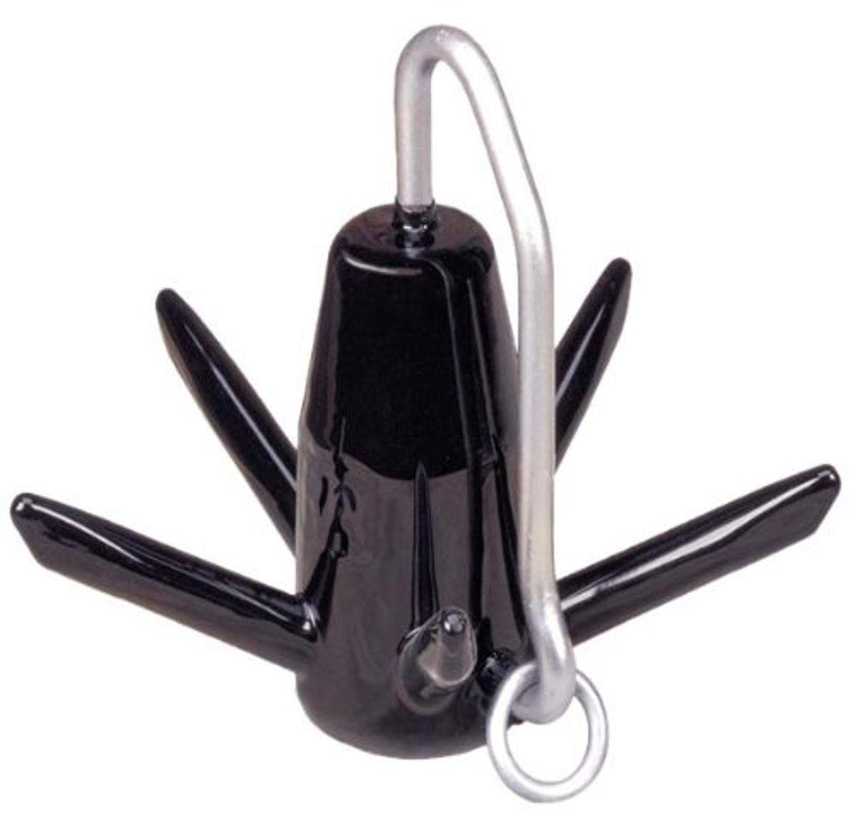 Greenfield Products Richter Anchor 625-B, 25 lb Black Coated Mushroom-Style Anchor for Boats Under 32 Feet