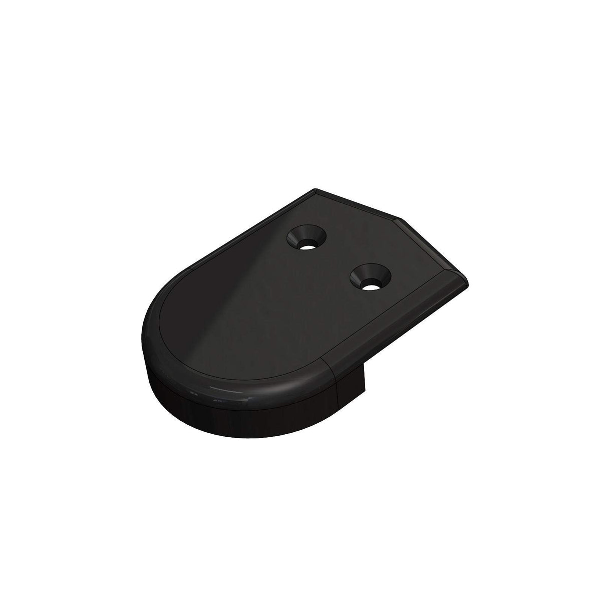 TACO Marine 2 Inch Rub Rail End Cap, Black Nylon