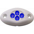 Innovative Lighting 4-LED Boat Courtesy Light, White Case - Blue or White LED