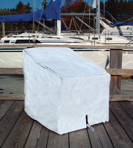 Taylor Made Products 40235 White Vinyl Deck Chair Cover, 29 x 26 x 29-1/2 Inches