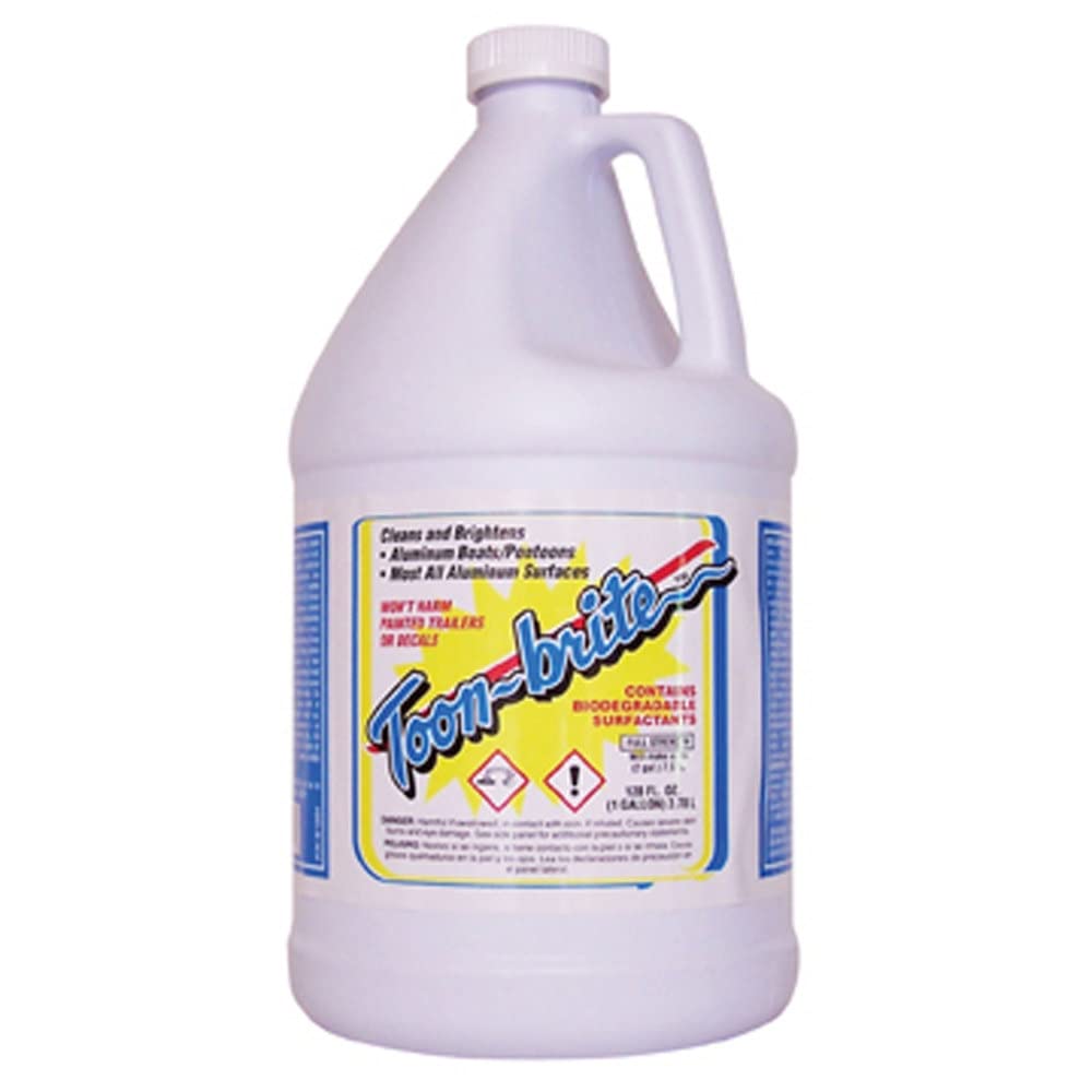 Toon-Brite Biodegradable Aluminum Boat Cleaner - Spray-On Formula, Available in 1/2 Gallon and 1 Gallon