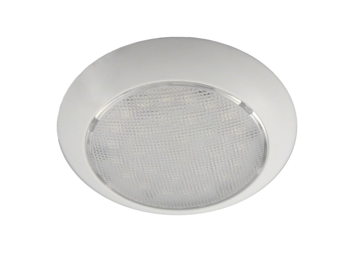 Aqua Signal 16604-7 Round LED Dome Light, Warm White and Red, 5.5 Inch, Surface Mount, No Switch
