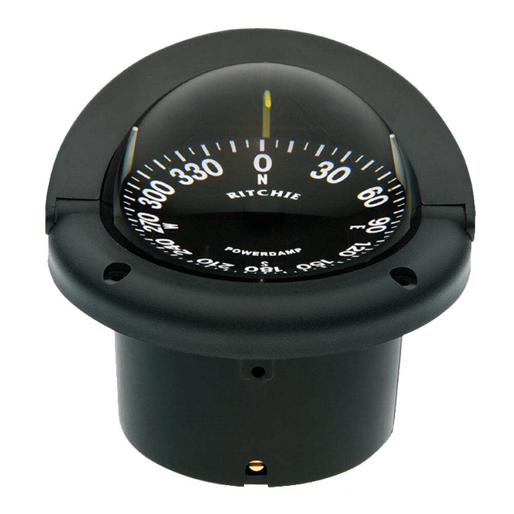 Ritchie Helmsman HF-742 Flush Mount Boat Compass, 3-3/4" Dial - Available in Black or White