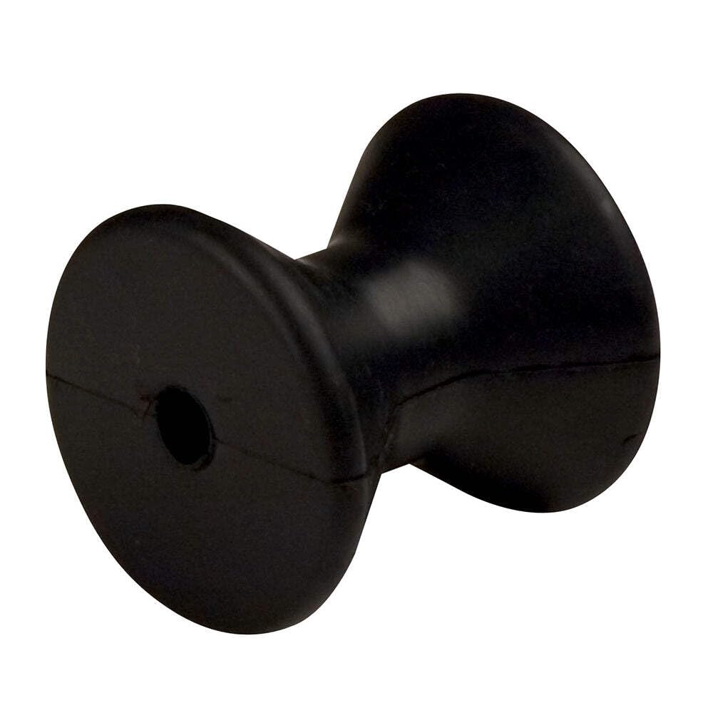 CE Smith Bow Roller 29540, 3 Inch Black Rubber Roller, 1/2 Inch Shaft