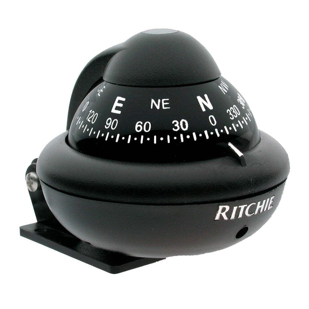 Ritchie RitchieSport X-10 Marine Compass, 2" Direct-Read Dial, Adjustable Mount - White or Black