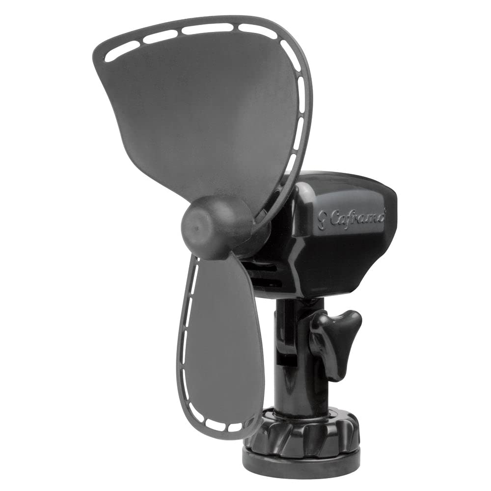 Caframo Ultimate Fan 757DC - 12V Direct-Wire Boat Cabin Fan, 2-Speed, 7" - White or Black