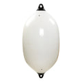 Taylor Made Tuff End Fender 1185, 8 Inch x 27 Inch White Vinyl Boat Fender for 25-40 Foot Boats