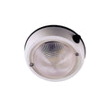 Perko 1253DP1WHT Ivory Exterior Surface Mount Dome Light, 4 Inch Lens