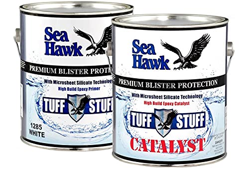Sea Hawk Tuff Stuff White 2 Gallon Epoxy Primer Kit, Barrier Coat and Bilge Coating, 1285WGLKIT