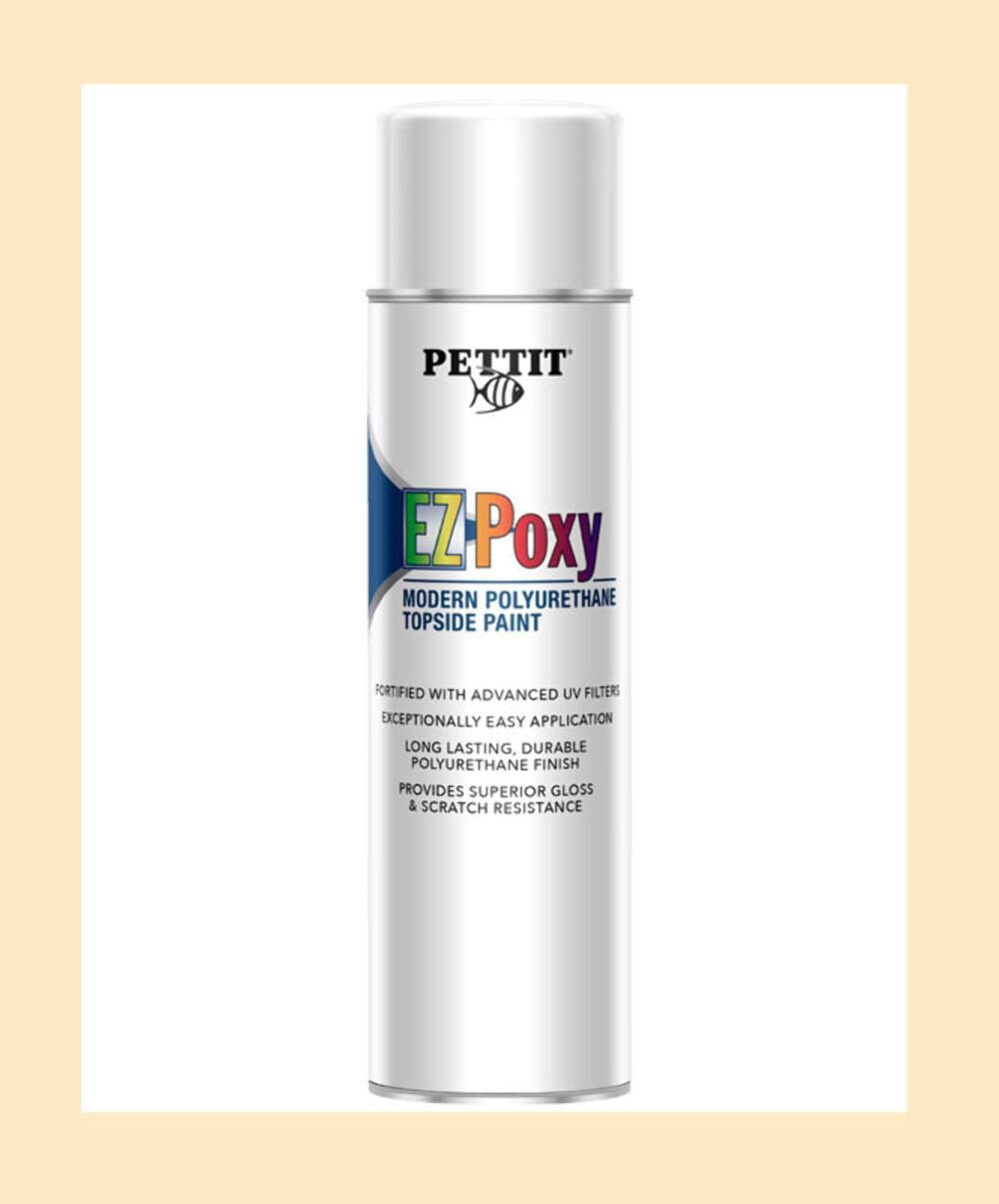Pettit Paint EZ-Poxy Hatteras Off White Topside and Deck Enamel Aerosol, 16.93 oz