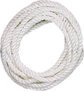 Wellington 38146 3-Strand Twisted Nylon Dock Line, 3/8 Inch x 25 Feet, White, Spliced Eye