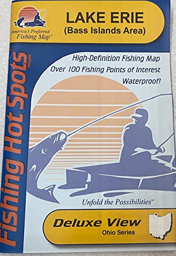 Fishing Hot Spots Lake Erie Bass Islands Fishing Map M291