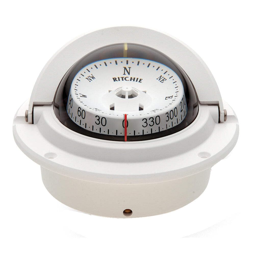 Ritchie Voyager F-83 Series Flush Mount 3 Inch Combi-Dial Compass - White or Black