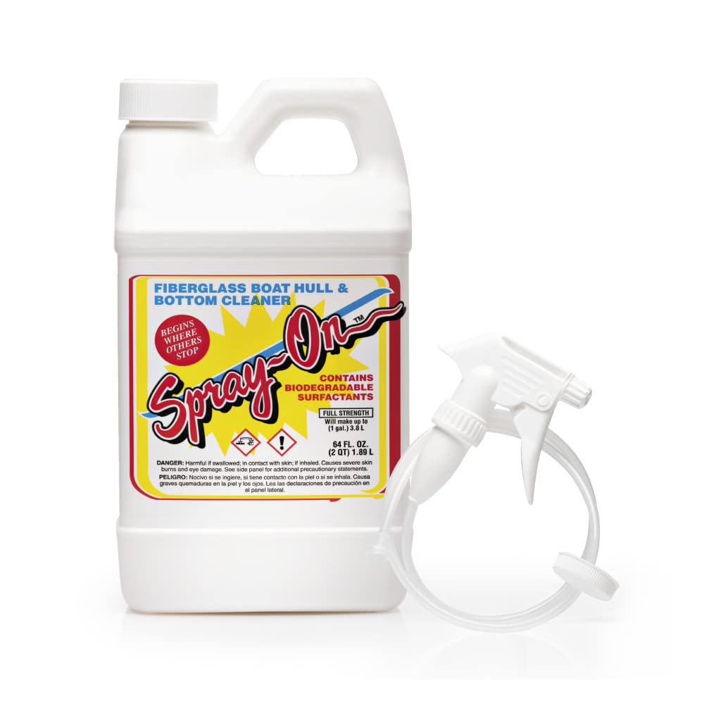 Toon-Brite Spray-On Fiberglass Hull & Bottom Cleaner - Available in 1/2 Gallon (with Sprayer) to 1 Gallon