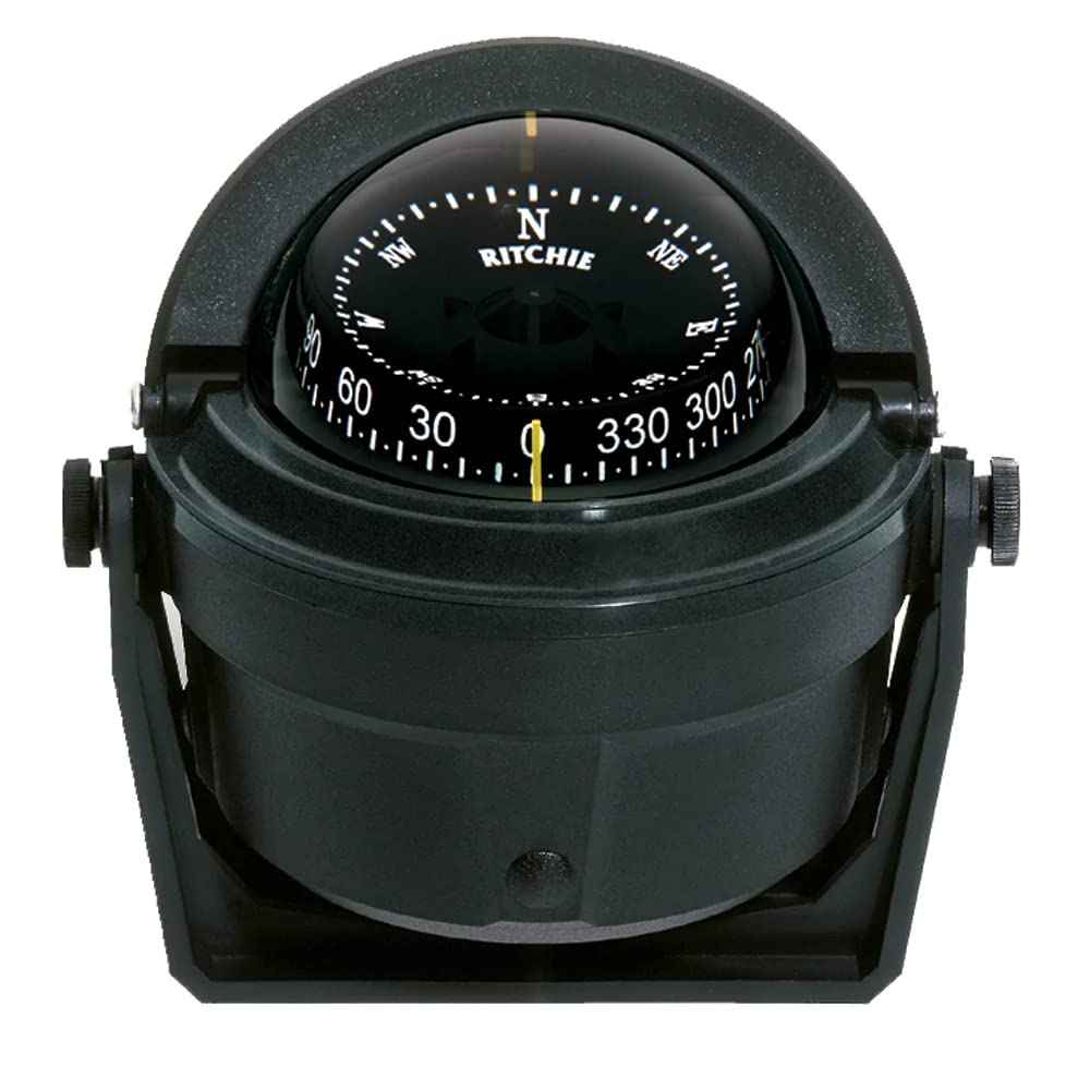 Ritchie Voyager B-81 Bracket Mount Compass, 3 Inch CombiDial, Black