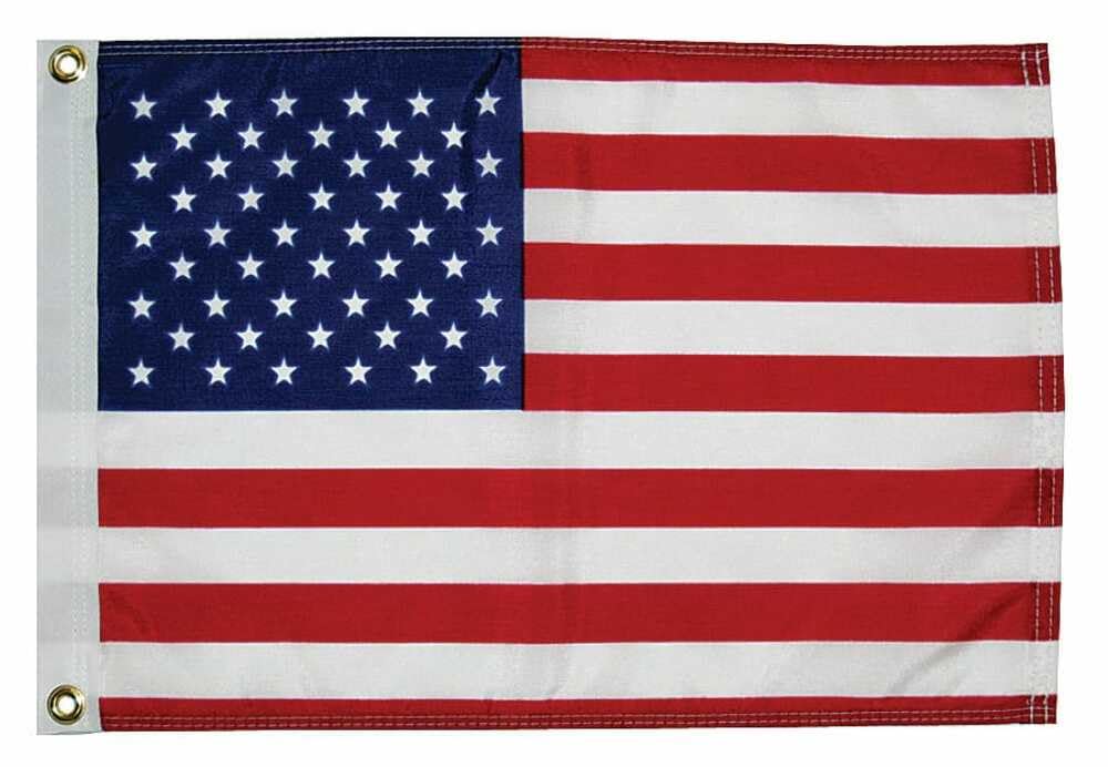 Taylor Made 50 Star U.S. Flag, 12 inch x 18 inch, Brass Grommets, Nylon