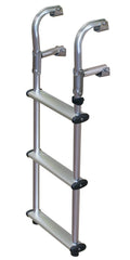 JIF Marine EPU3 Compact 3-Step Transom Ladder, Folding, 12 Inch Wide Mount