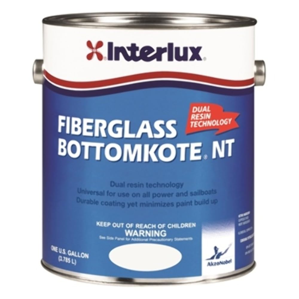 Interlux Fiberglass Bottomkote NT Antifouling Bottom Paint - Available in Black and Blue, 1 Gallon