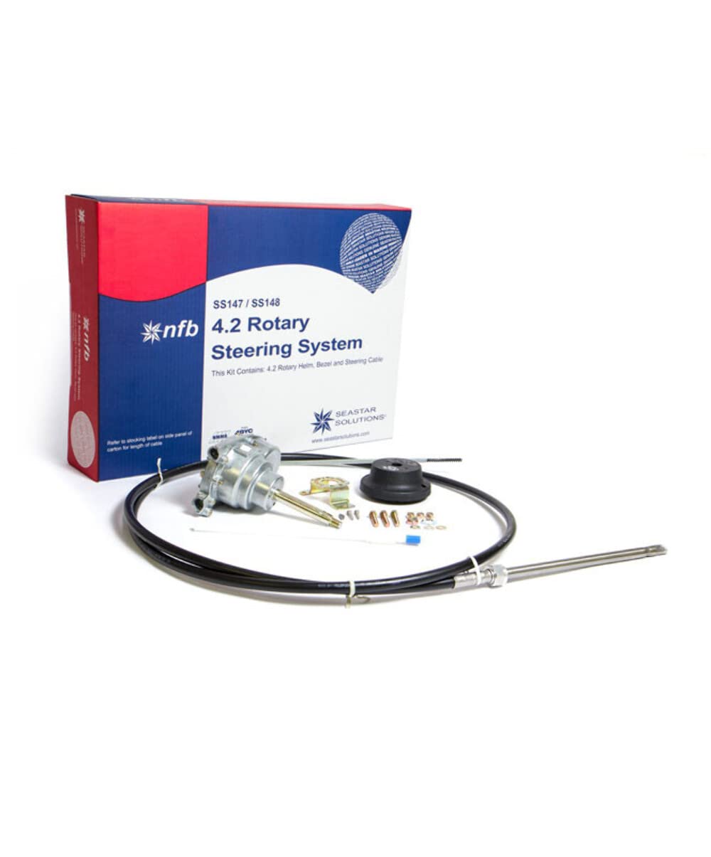 SeaStar NFB Rotary Steering Kit SS14719, Single Cable 19 Feet, Fits SH4920P and SH4910P Helms