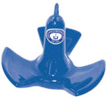 Greenfield Products 516-R Vinyl Coated Tri-Fluke River Anchor, 16 Pounds, Royal Blue, for Boats Under 18 Feet