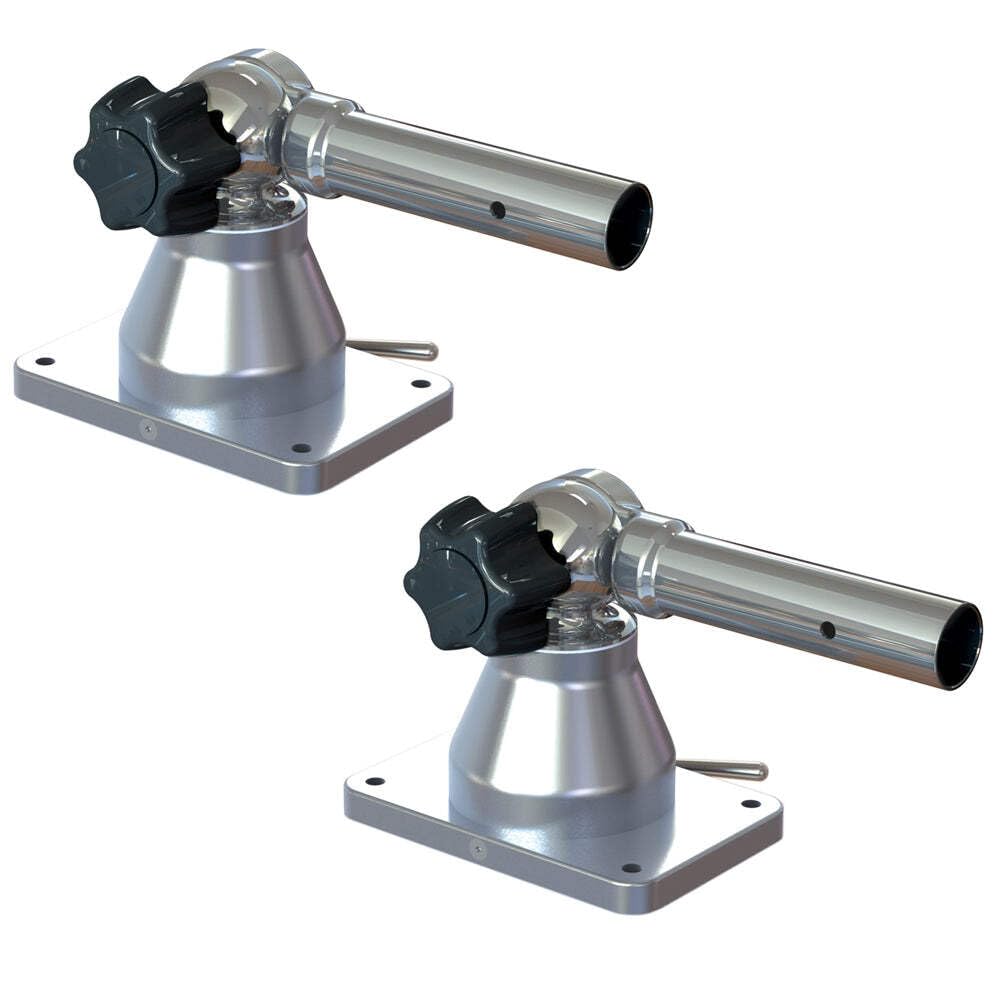 Taco Marine Grand Slam 170 Outrigger Top Mounts, 1-1/8 Inch Diameter, Pair