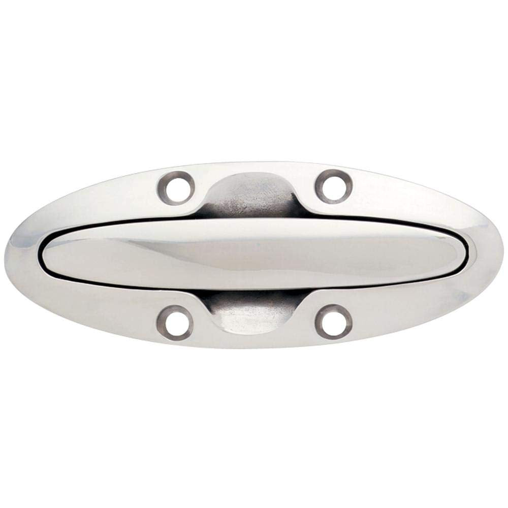 Attwood 4-1/2 Inch Flush Cleat, Countersunk, 316 Stainless Steel, Model 66510-7