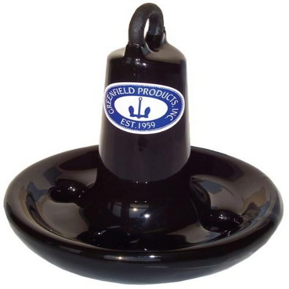 Greenfield Products 508 Vinyl-Coated Mushroom Anchor, 8 Pound Cast Iron, Black