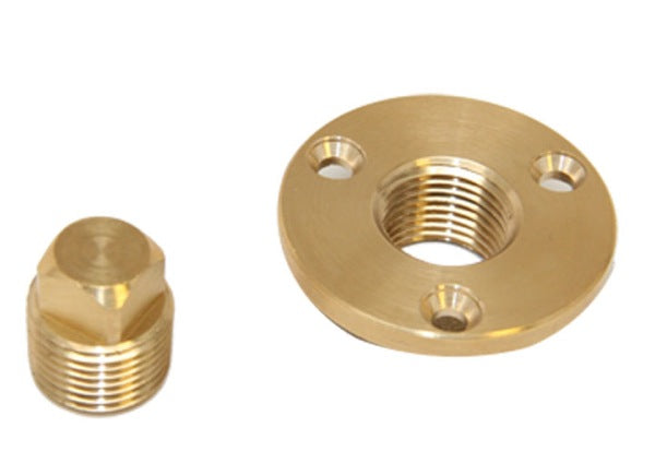 Sea-Dog Garboard Drain and Plug 520040-1, 2 Inch Machined Bronze, 1/2 Inch NPT