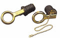 Sea-Dog Snap Handle Drain Plug 1 Inch Brass, No Retention Chain, 520070-1