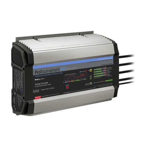 ProMariner ProTournament Elite Waterproof Marine Battery Charger, 24-36 Amp, 2-Bank to 4-Bank