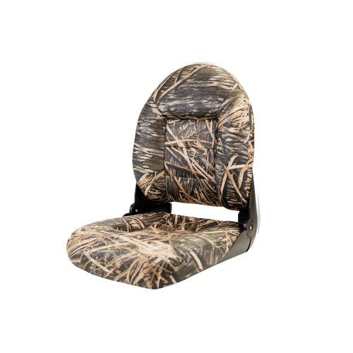 Tempress Camo NaviStyle Folding Boat Seat 54922 - Mossy Oak Shadow Grass Vinyl, Universal 5-1/4 Inch Mount