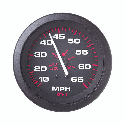 Sierra 57900P Amega 3 Inch Speedometer Kit, 65 MPH, Black Dial