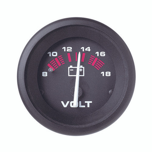Sierra 57901P Amega 2 Inch Voltmeter, 8-18 VDC