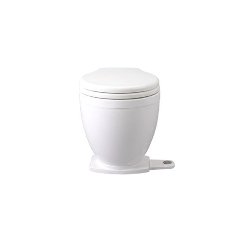 Jabsco Lite Flush Electric Marine Toilet with Foot Switch, 12V