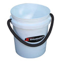 Shurhold 5-Gallon Rope Handle Bucket, White, Stackable Leak-Proof Design