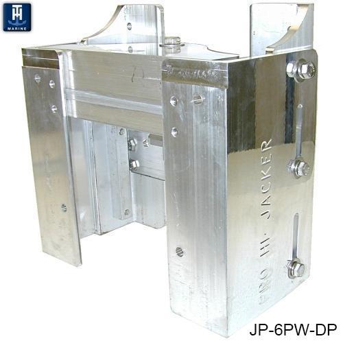 T-H Marine Pro Hi-Jacker JP-6PW Manual Jack Plate, 6 Inch Setback, Aluminum, Up to 175 HP Outboards