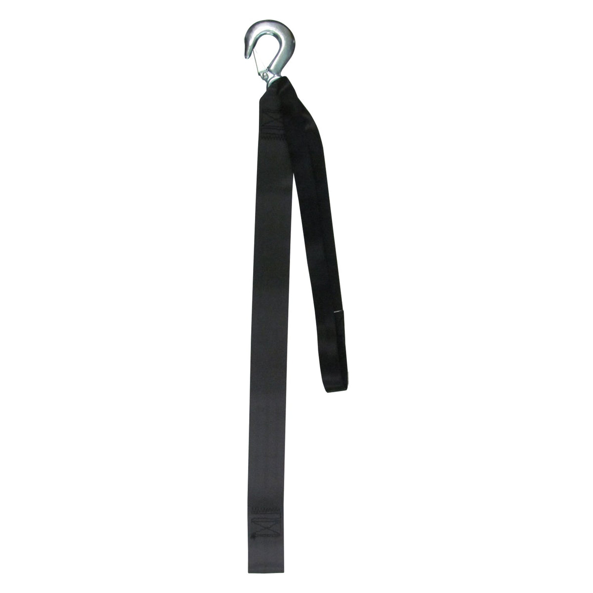Star brite 20 Foot Winch Strap with Forged Hook, 4,000 lb Capacity, Yellow Polyester