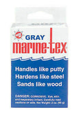 Marine Tex Epoxy Putty Repair Kit - Waterproof Marine Adhesive, 2 oz, Gray or White