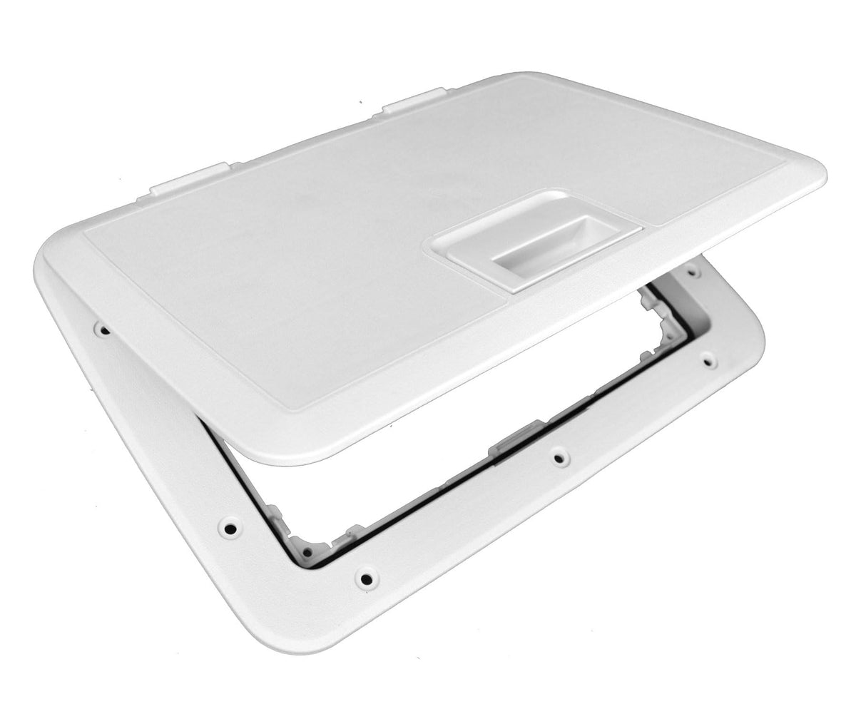 Tempress 44230 Access Slam Hatch with Lock, 11 x 15 Inch, White