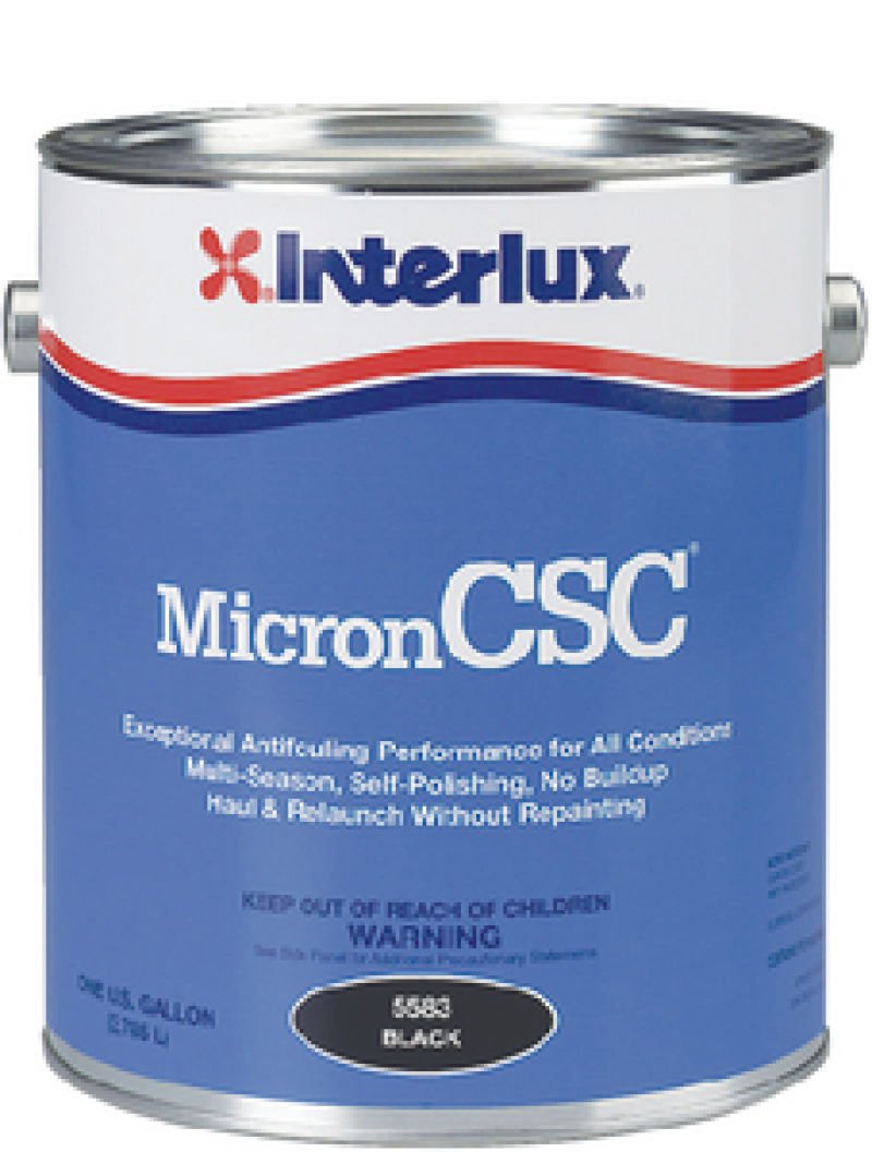 Interlux Micron CSC Ablative Antifouling Bottom Paint - Available in Quart and Gallon, Blue, Black, or Green