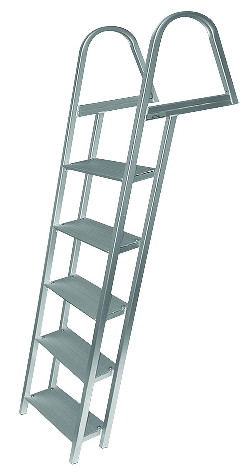JIF Marine ASH2 5-Step Anodized Aluminum Dock Ladder with Mounting Hardware