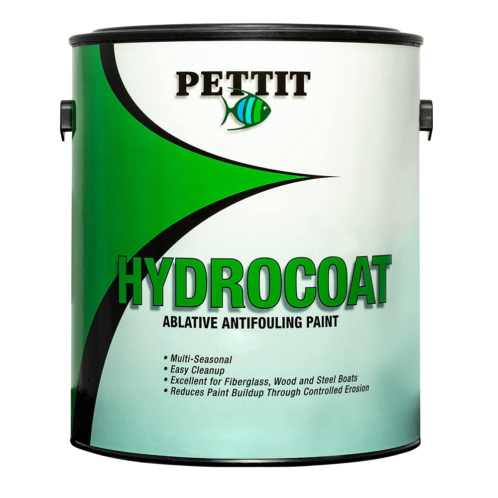 Pettit Hydrocoat Water-Based Ablative Antifouling Bottom Paint, Black, Quart (1184008)